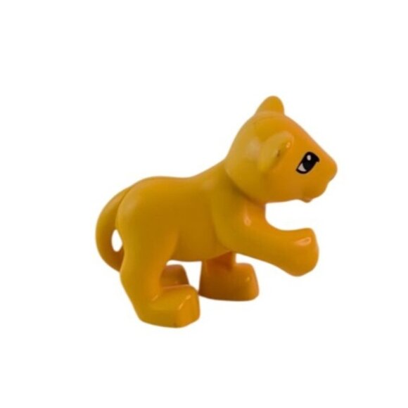 Lego Duplo Vintage Mom Girl Lion Cub Puppy Dog Figures Lot of 5 - Picture 4 of 7